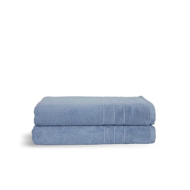 Brooklinen Bath Towels - Set of 2, Ocean Blue, 100% Cotton | Soft and Highly Absorbent Towels