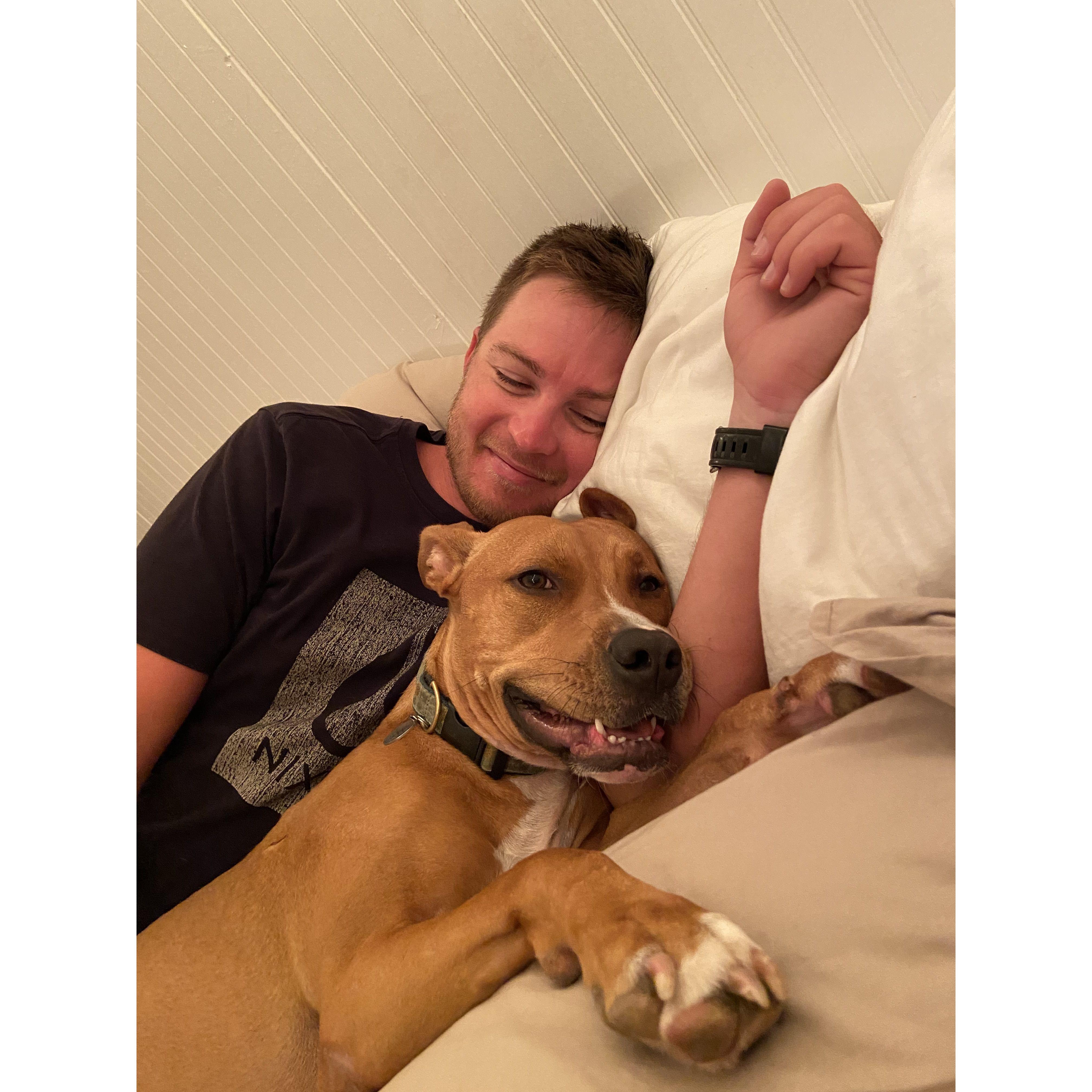 Our first photo together