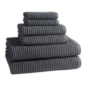 Urbane Towels Gunmetal Gray Set of 6 - Kassatex
