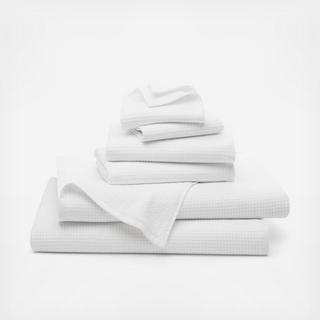 Waffle Terry 6-Piece Bath Sheet Set