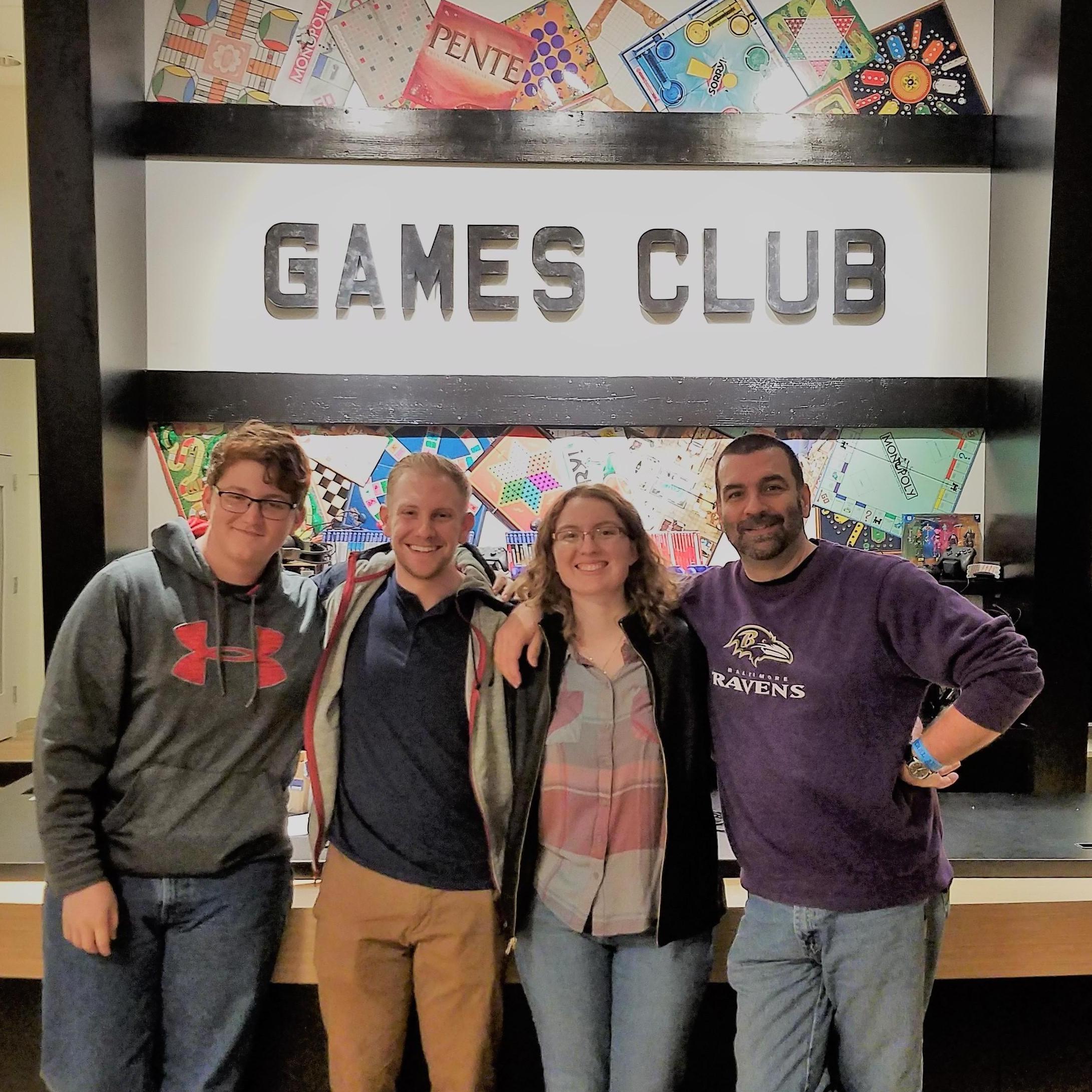 Chris & the Deavers visiting Games Club in fall 2019
