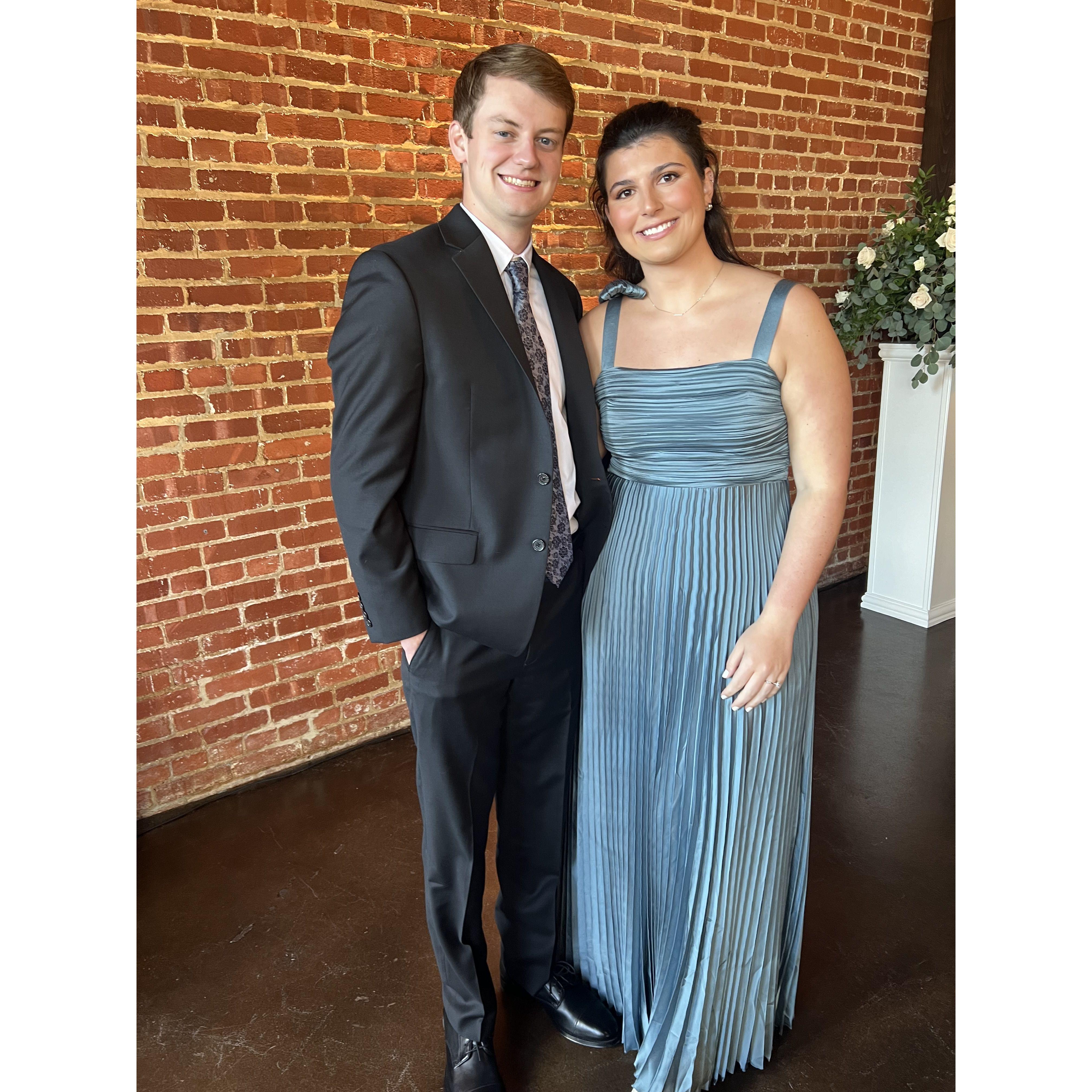 Wedding dates again at Madelyn's cousin Grace's and her husband Mike's wedding!