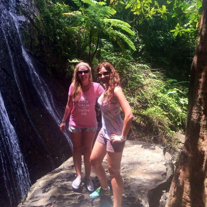 Brittany (our Officiant) and Tiffany in El Yunque Rainforest in Puerto Rico (2014)