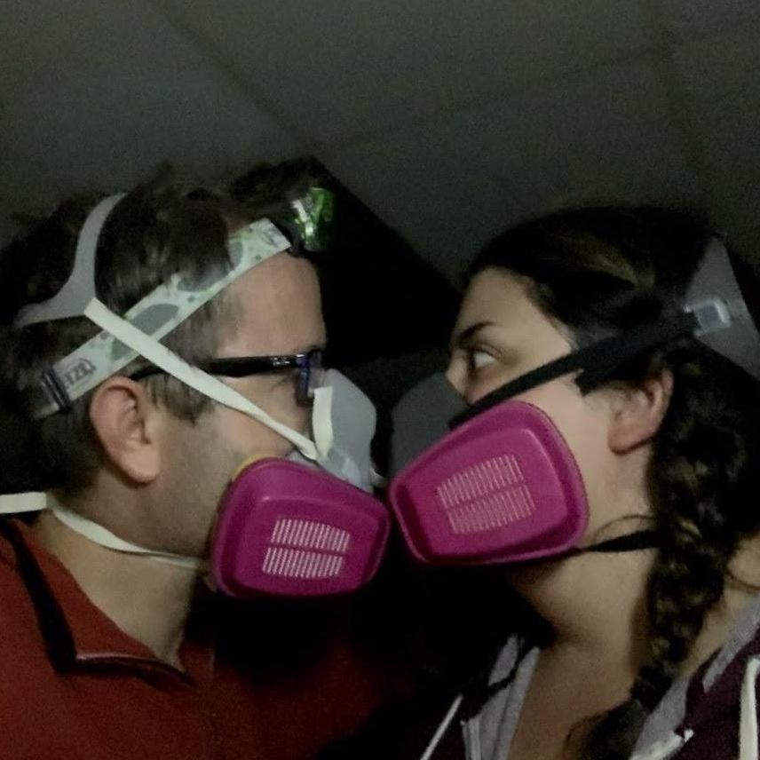 Safety first during cabin clean-up!