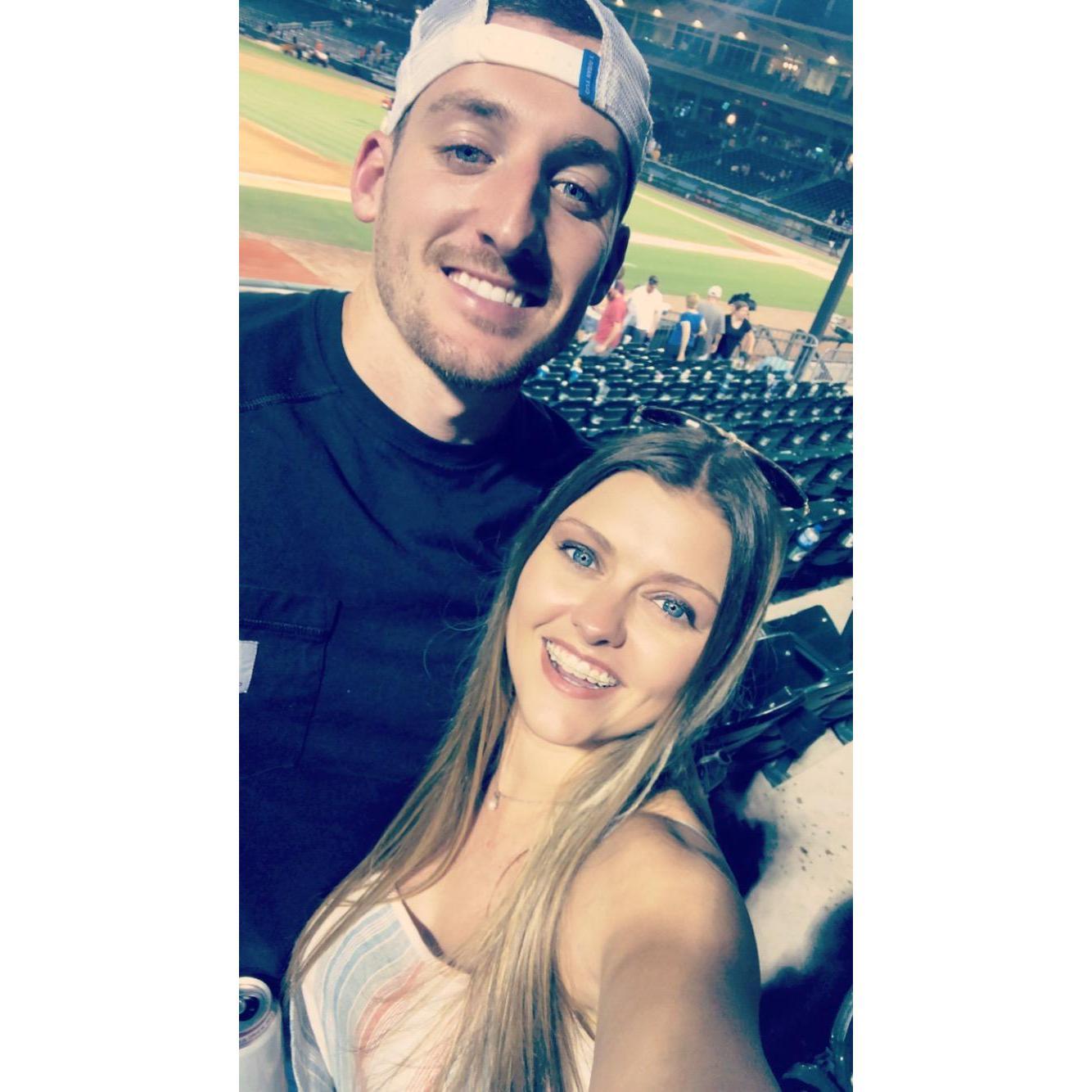 We enjoy attending baseball games together