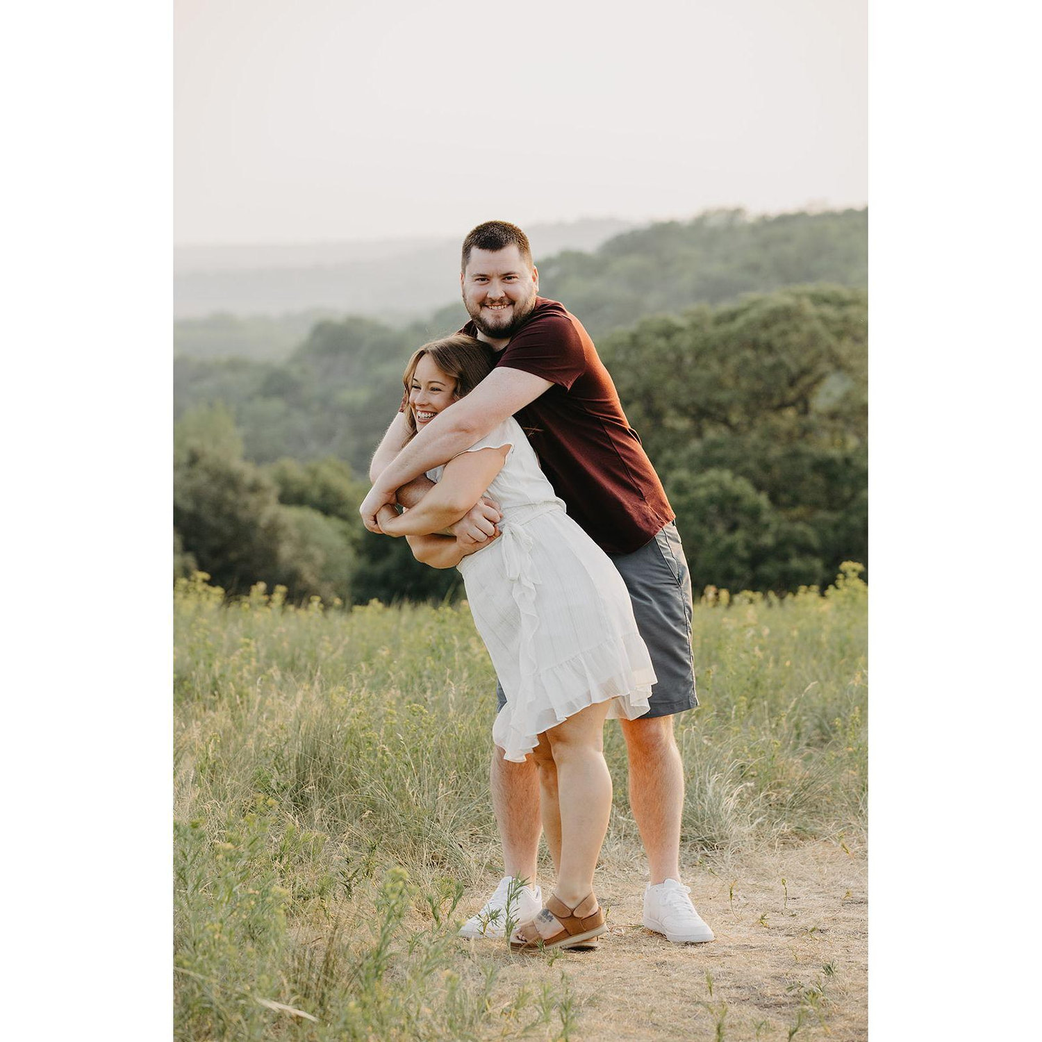 Ben is getting fed up with Charise and I making him do ridiculous poses for our engagement photos