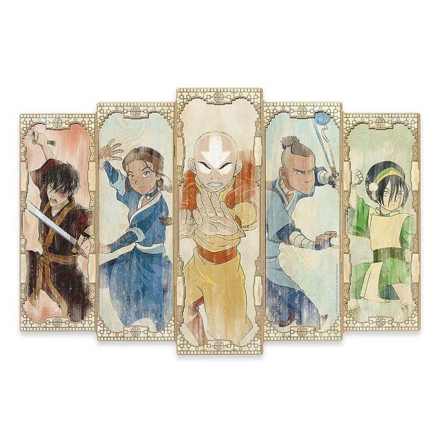 Open Road Brands Nickelodeon Avatar: The Last Airbender Panel Wood Wall Decor - Avatar Picture for Kids' Bedroom or Play Room