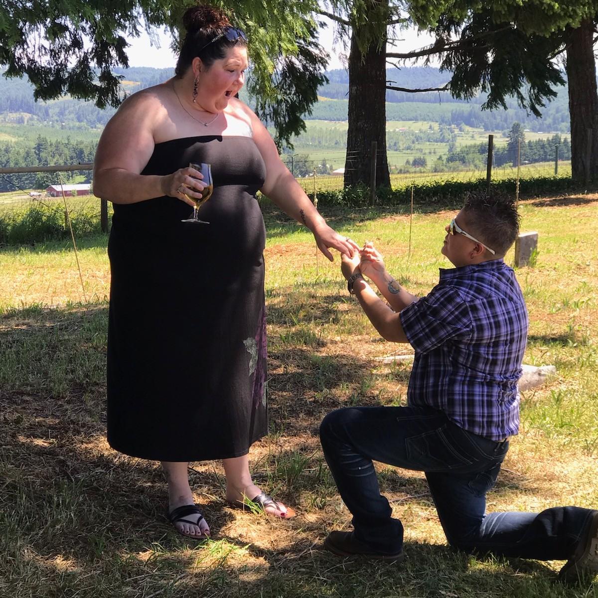 The day Dana said YES!!!