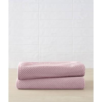 2pc Lilly Cotton Bath Towel Set Peony - Blue Loom