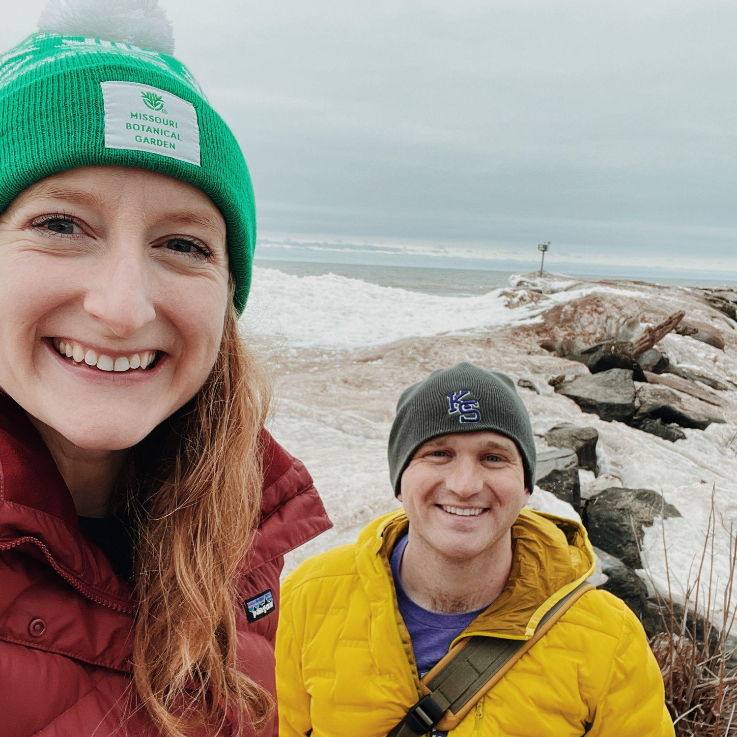 An icy adventure on Lake Superior. It was March.