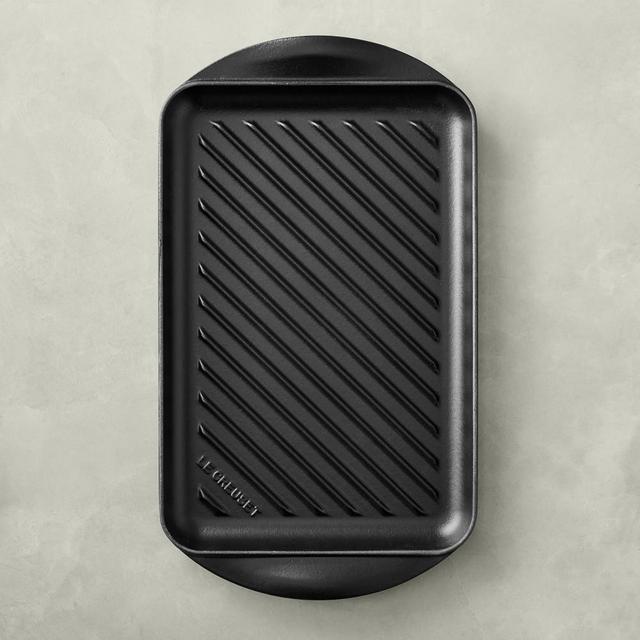 Le Creuset Enameled Cast Iron Skinny Grill, Matte Black