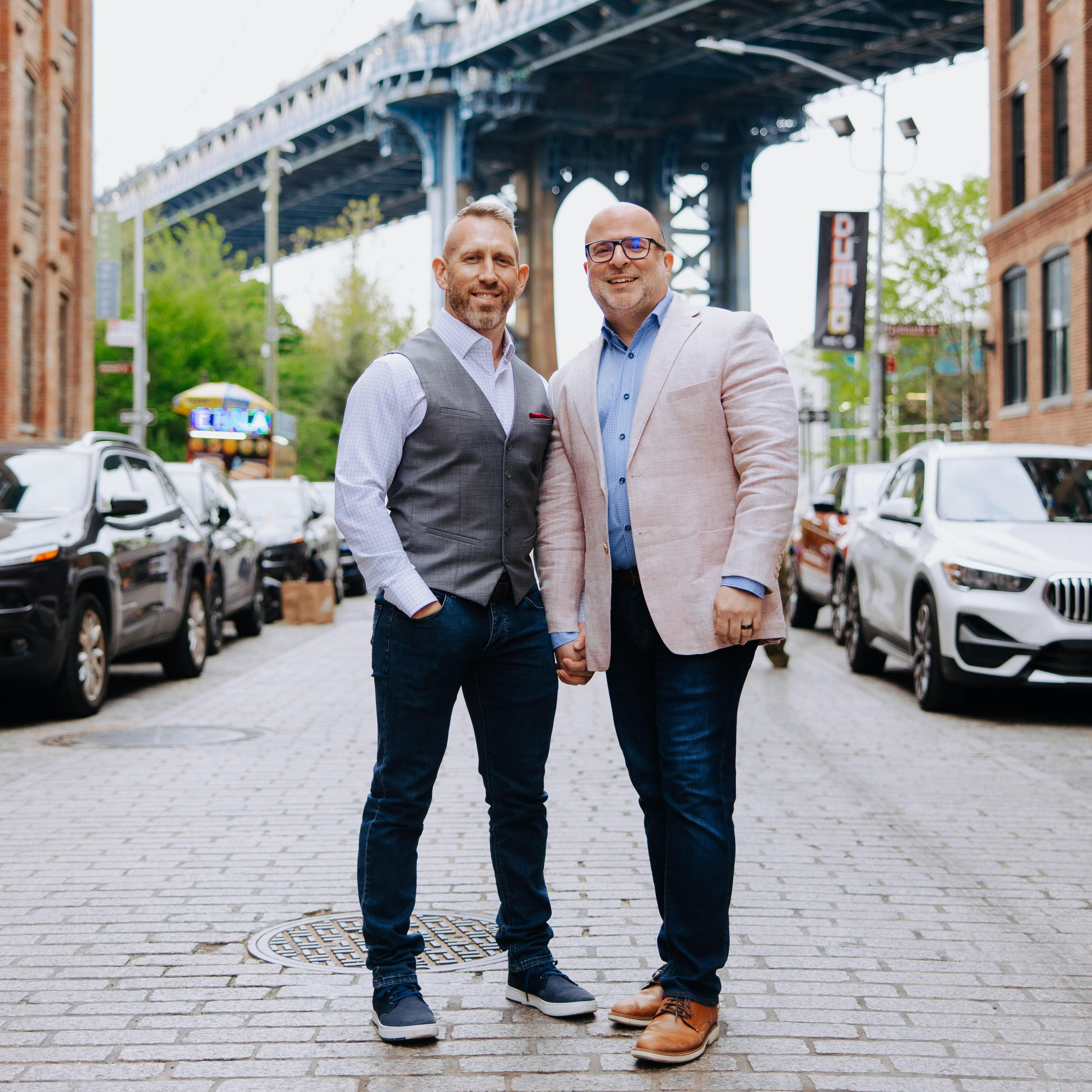 engagement photo session - dumbo / manhattan bridge