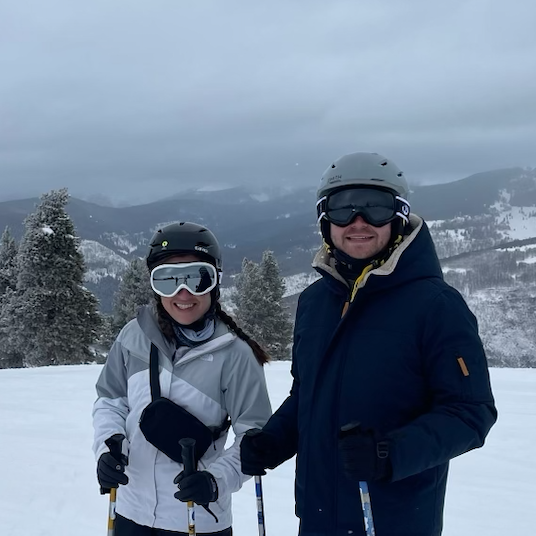 Skiing in Vail right before Jake had his own "yard sale."