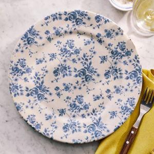 Anthropologie Dorothy Portuguese Fine Stoneware Dinner Plates, Set of 4