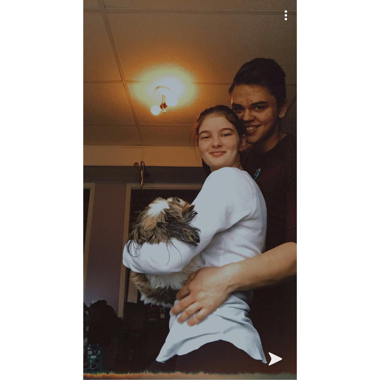 Us with our fur baby!