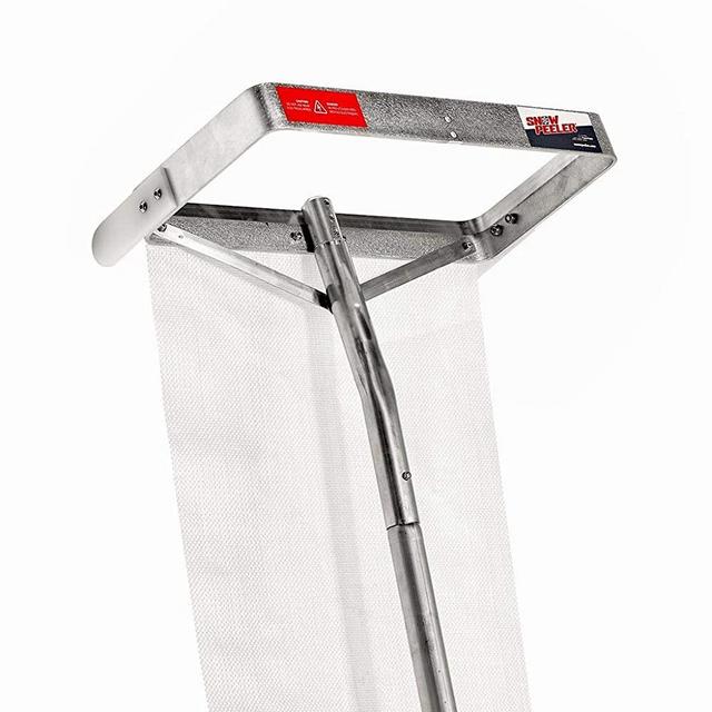 SNOWPEELER Premium - Roof Rake for Snow Removal - 30 ft. Reach - Clear Your Roof in No Time - Ideal for Long or Low-Pitched Roofs