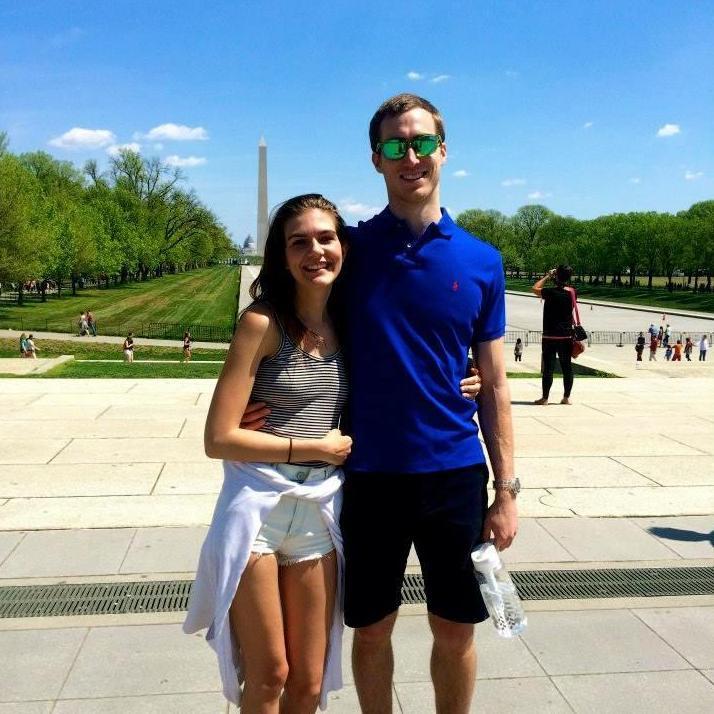 Spring 2015, just before college graduation