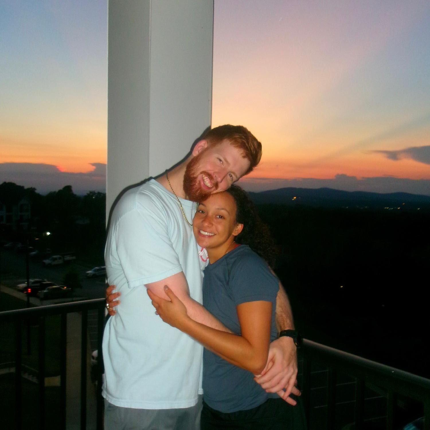 Josh and Paige are so excited to begin their lives in Greenville and enjoy the beautiful mountain sunsets!