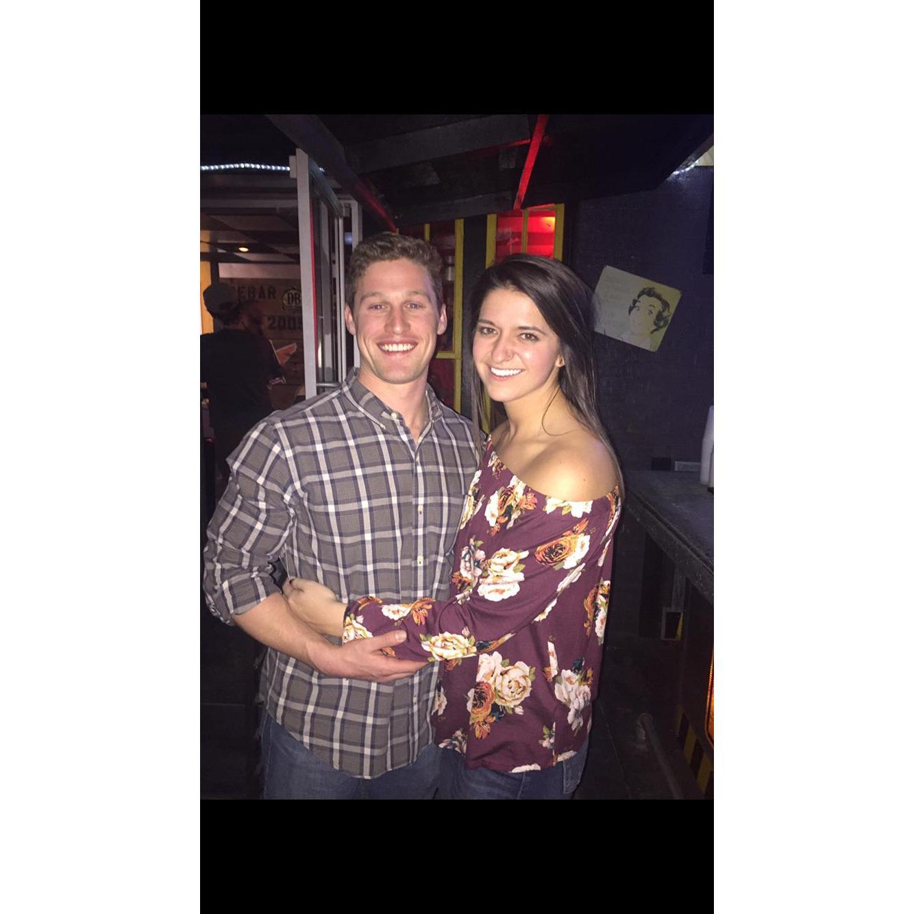 This is our first photo together. It’s also the first time he met my group of friends. Seeing how well he fit with all my people, this is the night I knew I loved him.