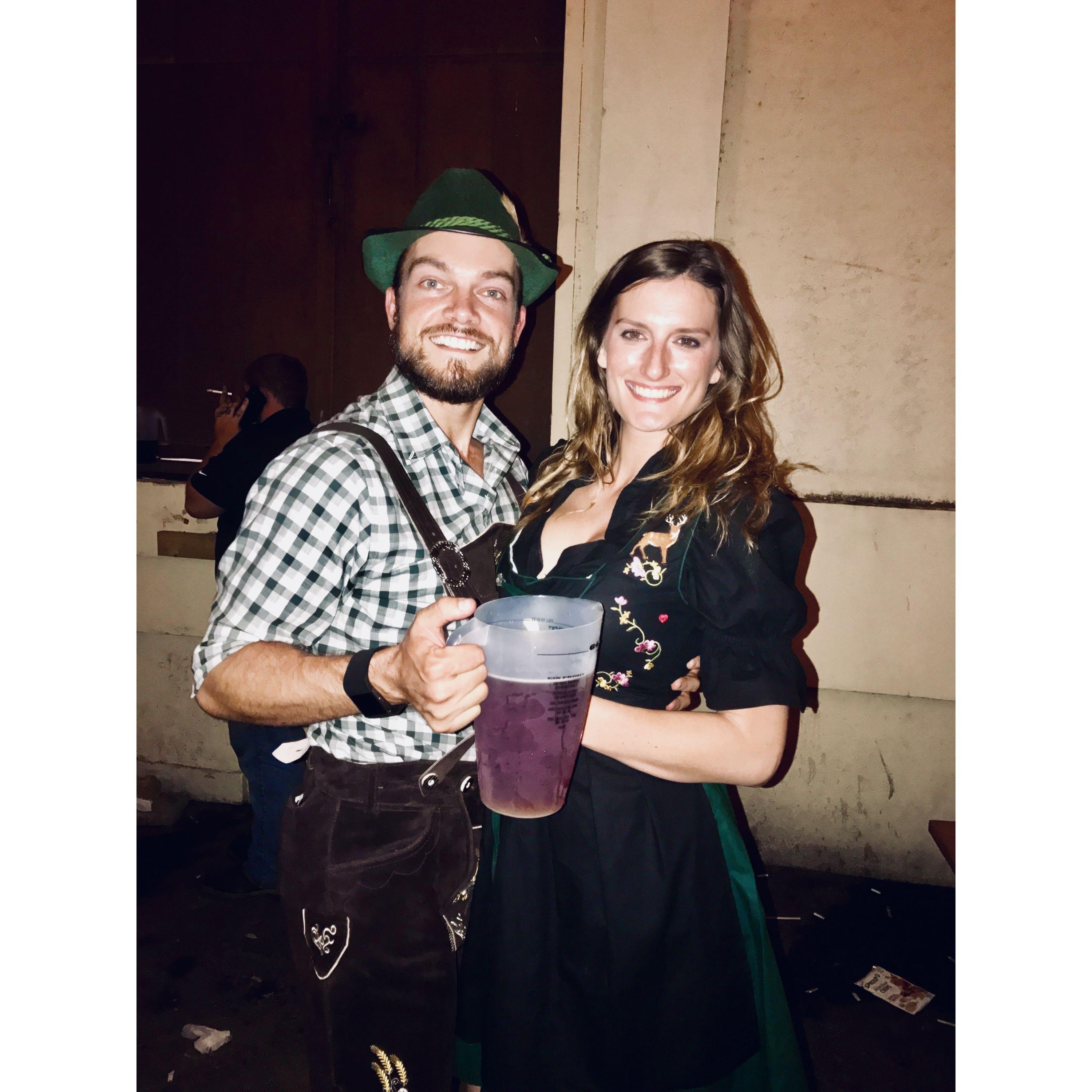 We haven't skipped a Wurstfest in New Braunfels, TX in all our 9 years together!