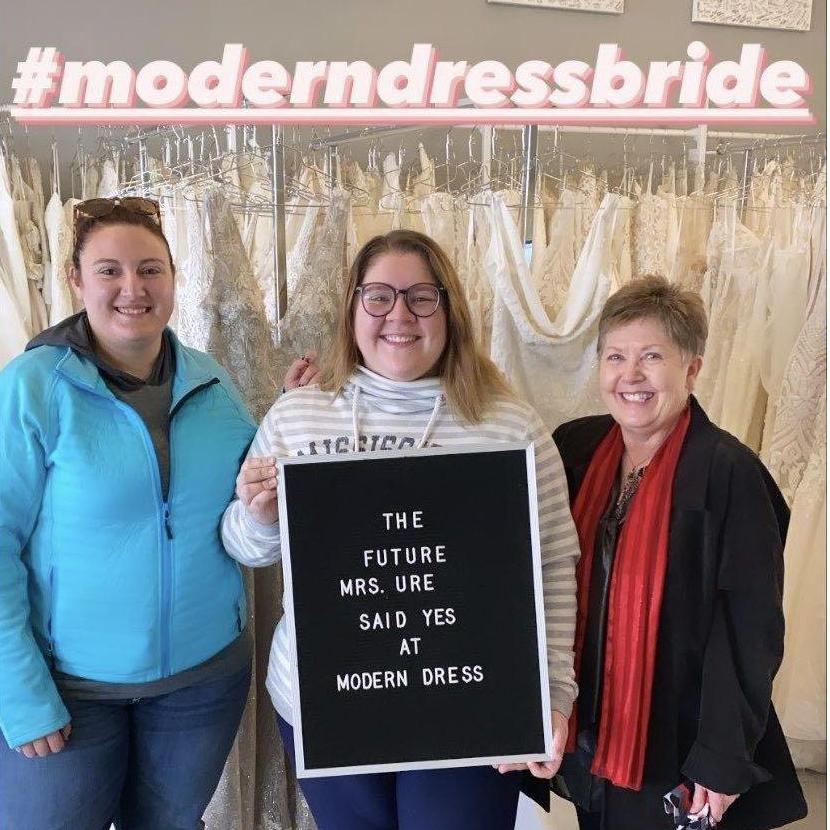 Without my grandma here to help me pick out a dress, having Ashley and Christa there with me made this moment just as special.