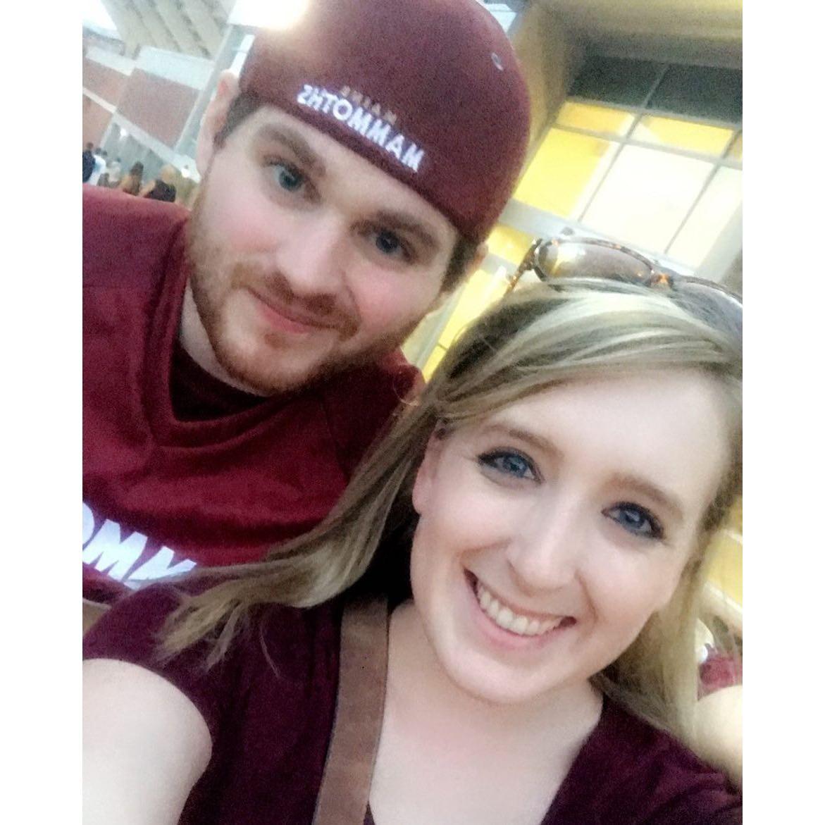 After a Maine Mammoths Indoor Arena Football Game! April 2018