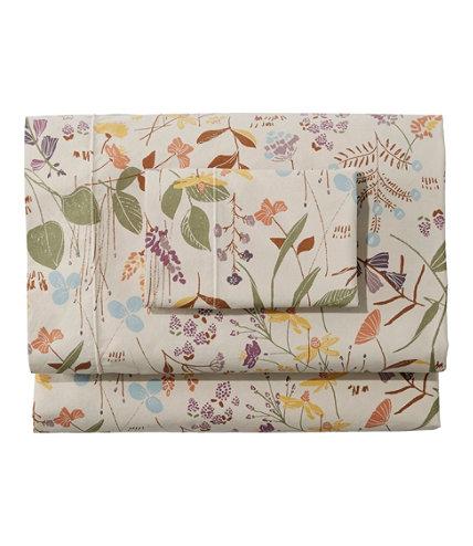 Birch Floral Percale Sheet Collection - Queen