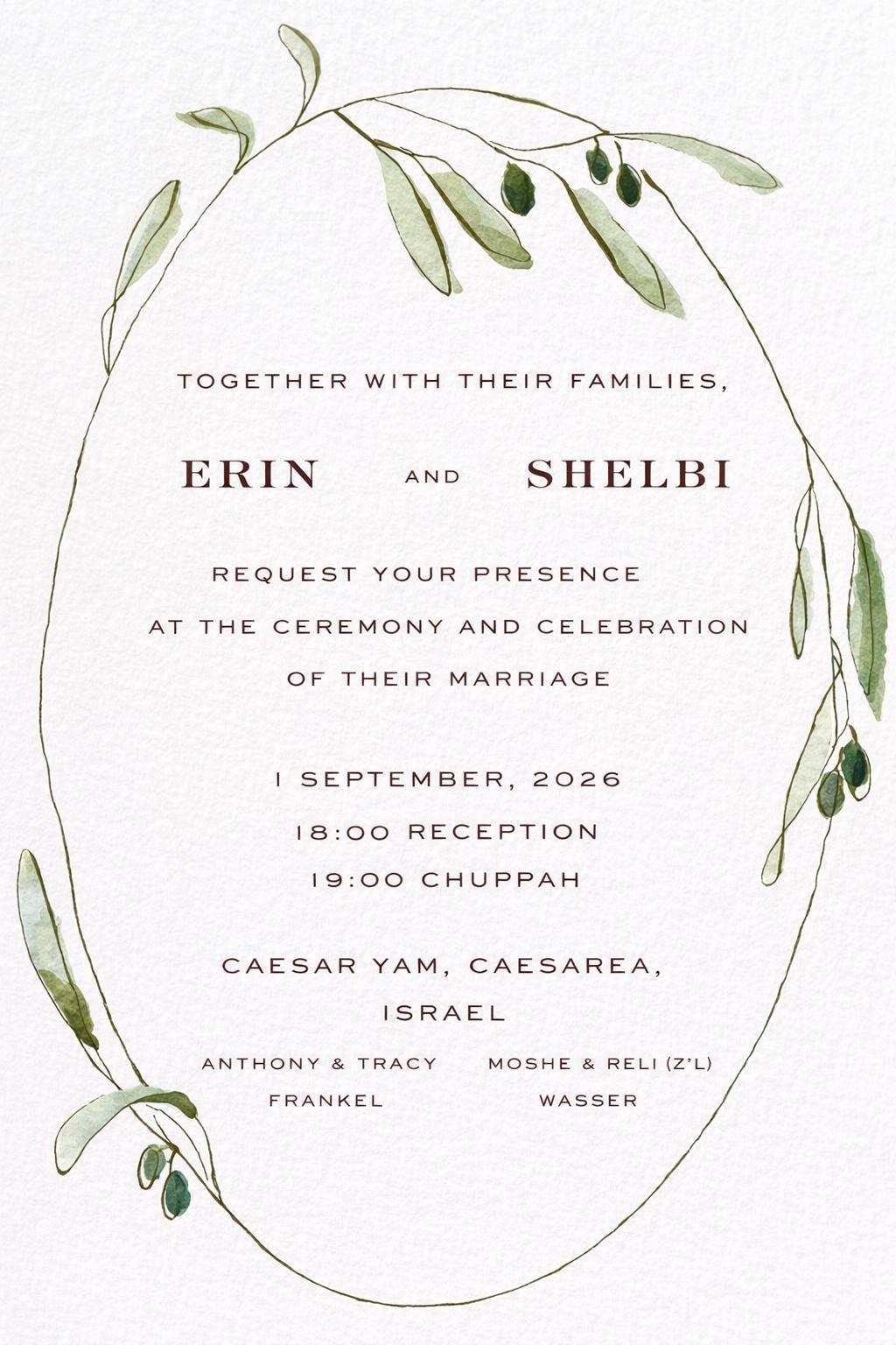 The Wedding Website of Shelbi Wasser and Erin Frankel