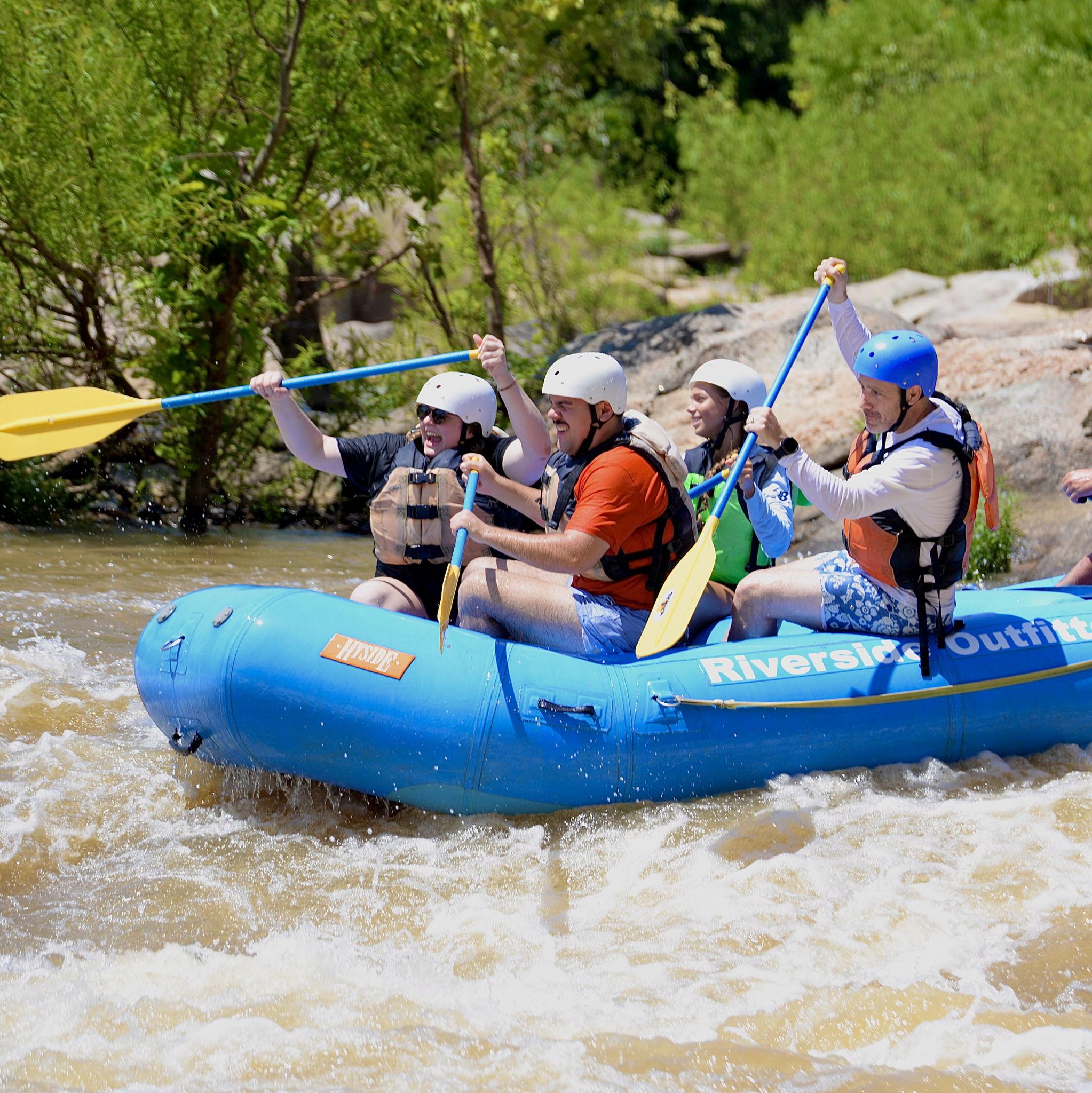 06/22/2025- Sam and Jeremy braving the Level IV White Water Rapids in RVA