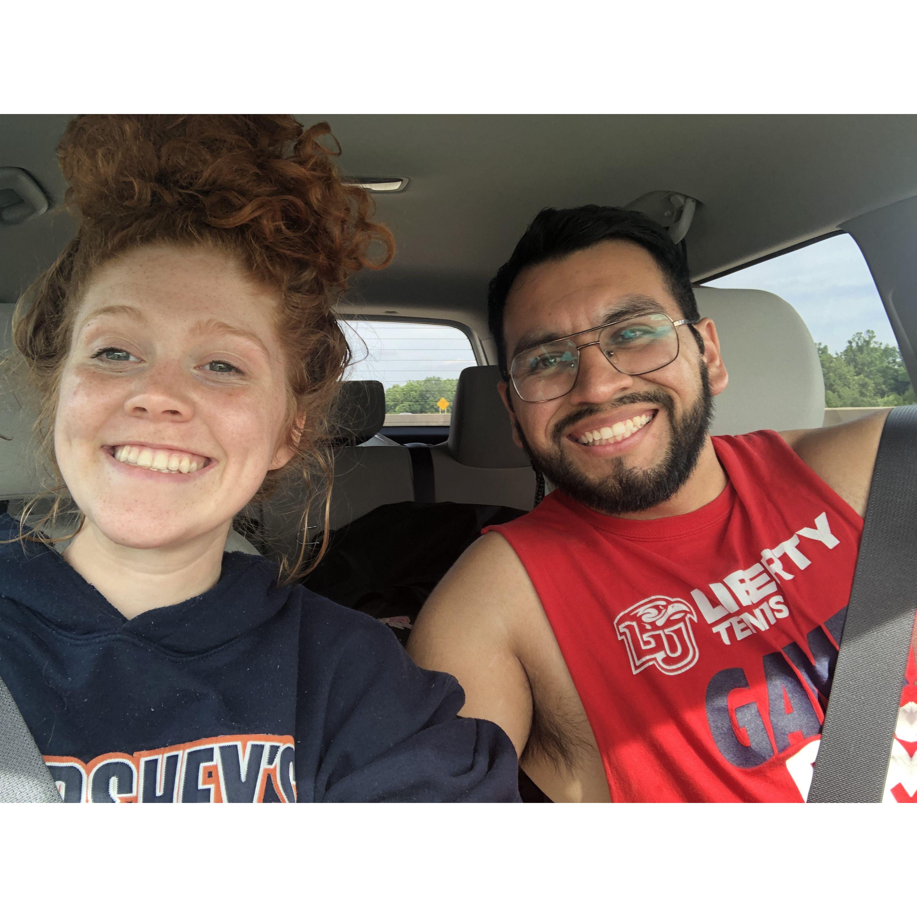Road trip right before our first long-distance summer
