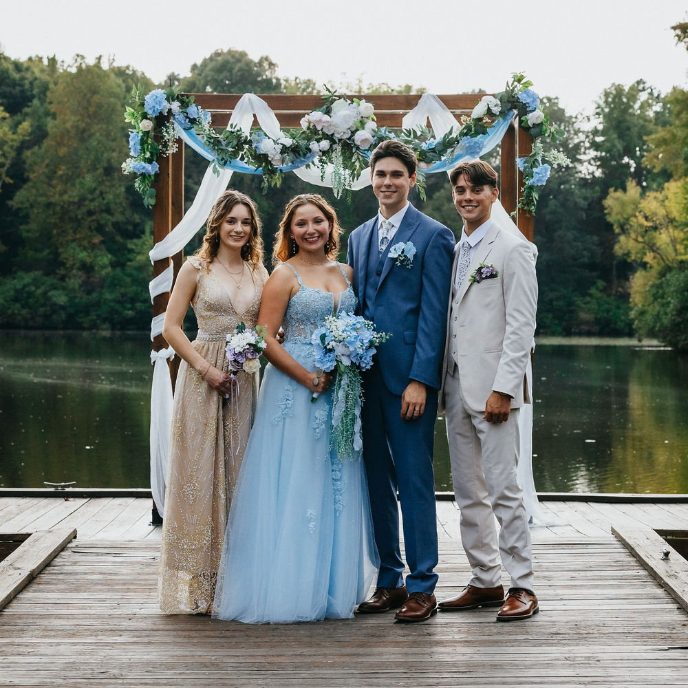 We were Hailee and Daniel's Maid of Honor and Best Man...a few months later we started dating and now Hailee will be our Matron of Honor and Daniel will be our Best Man!!