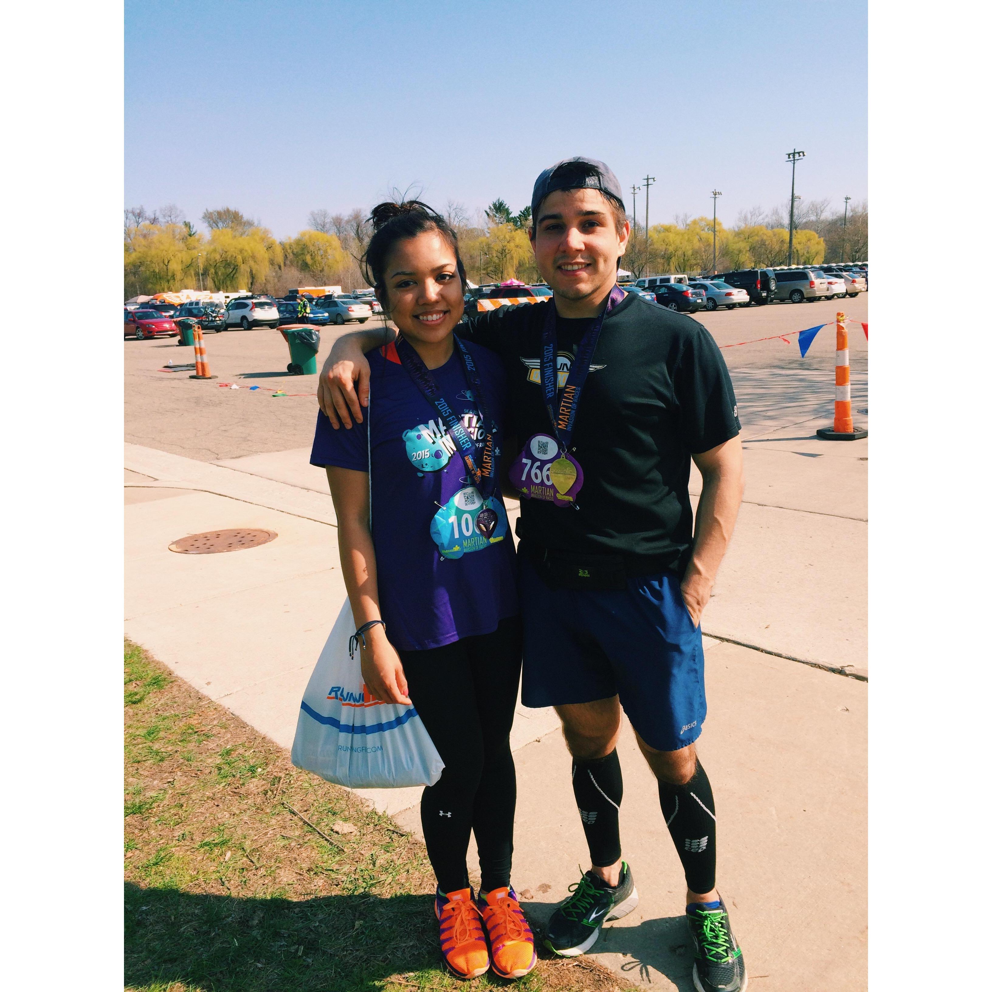 The Martian! A 10K/Marathon we would do every March-April in Dearborn.
