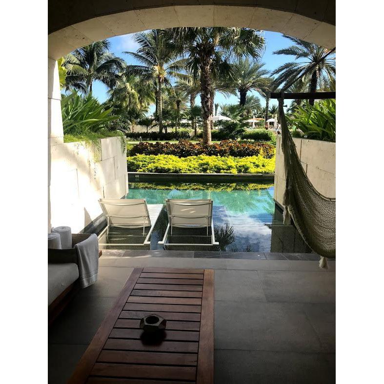 A Room With a View - Although this is a first floor room facing the interior of the resort they somehow make it feel like a private oasis.