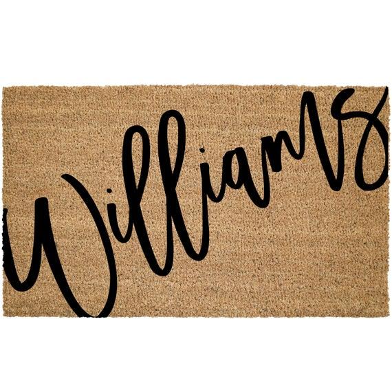 Custom "Beauregard" Doormat from Etsy