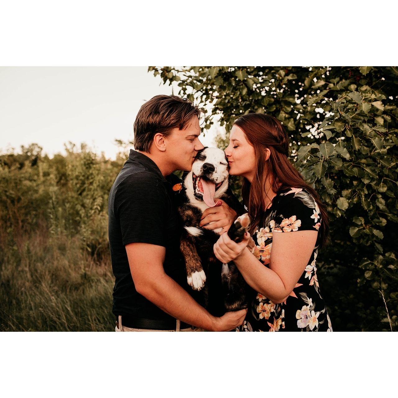Our first family photo with our adorable son