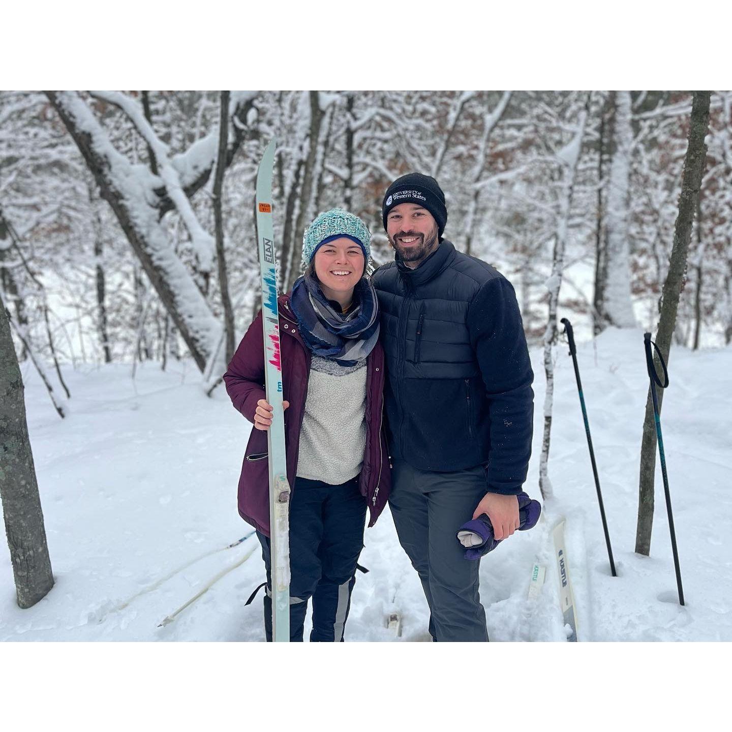 Cross country skiing in Hayward WI