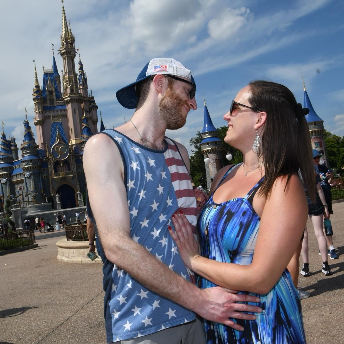 May 2022 - Magic Kingdom at Dinsey World visiting CJ's brother, Tim (groomsman)