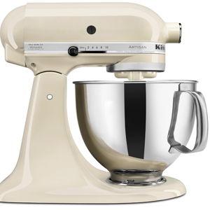 KitchenAid Artisan Series 5 Quart Tilt Head Stand Mixer with Pouring Shield KSM150PS, Almond Cream