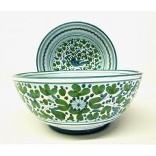 Deruta Arabesco Green 10" Serving Bowl