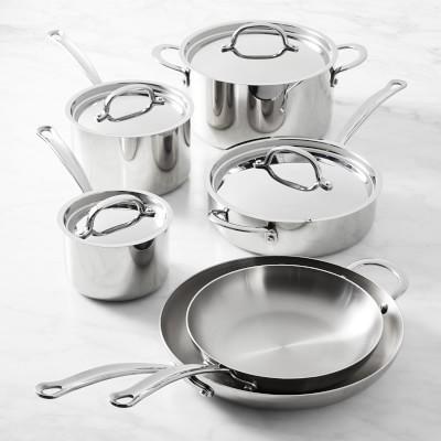 Open Kitchen by Williams Sonoma Stainless-Steel 10-Piece Cookware Set