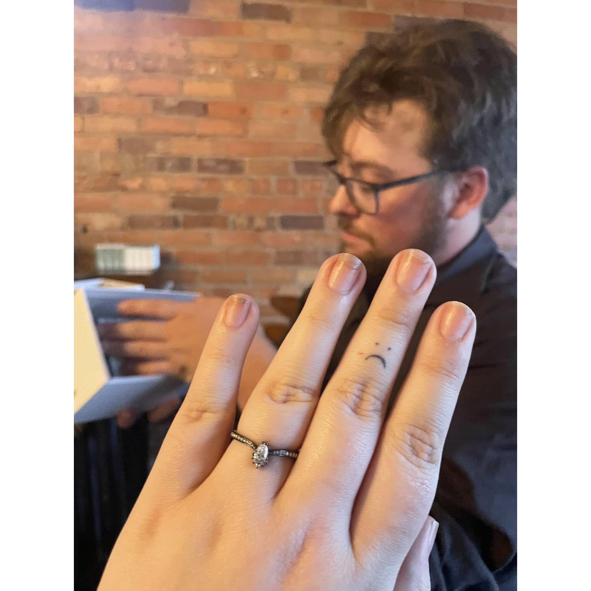 He finally proposed!