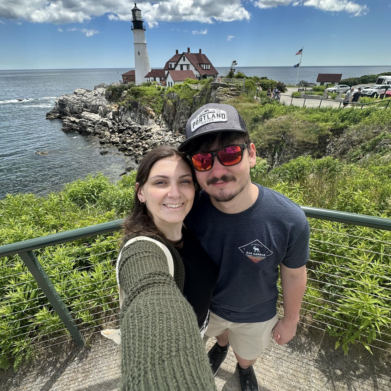 At the Portland Head Light in Portland, ME - 2024!