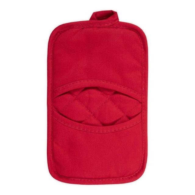 KitchenSmart® Colors 2 Solid Pocket Pot Mitt in Red