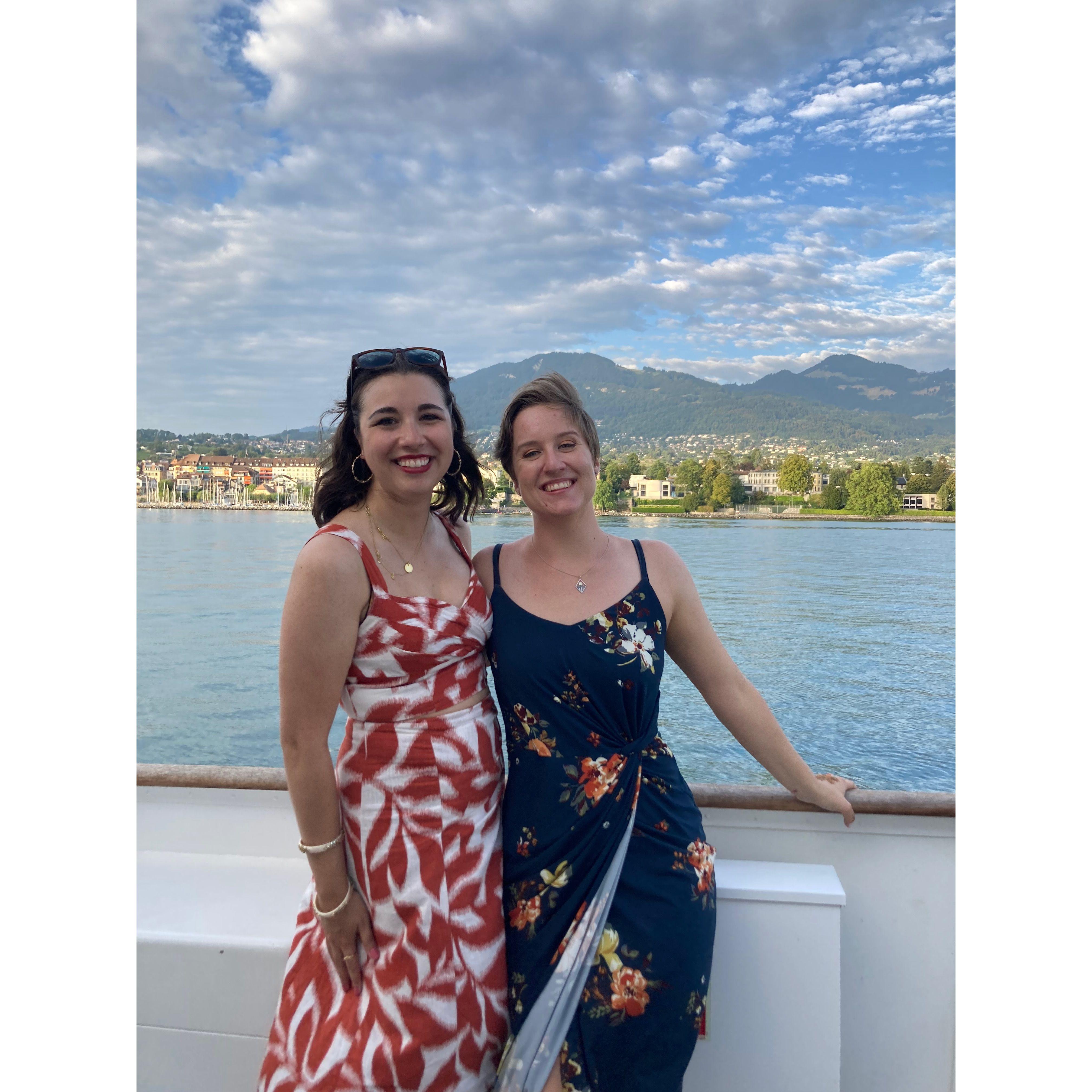 On the Lac Leman ferry in Switzerland, 2023