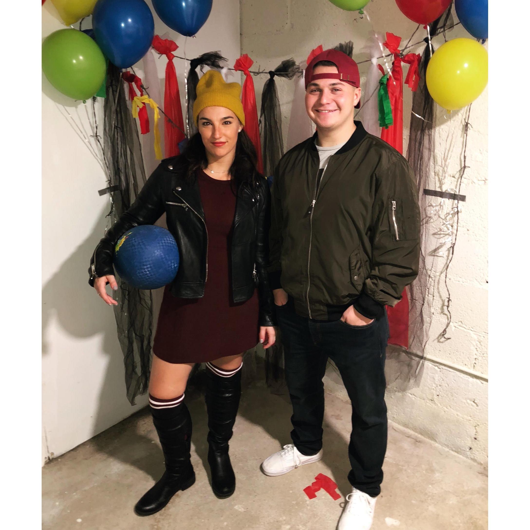 Halloween 2018. We went as TJ and Spinelli from Recess!