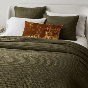 Silky TENCEL™ Pick Stitch Quilt & Shams