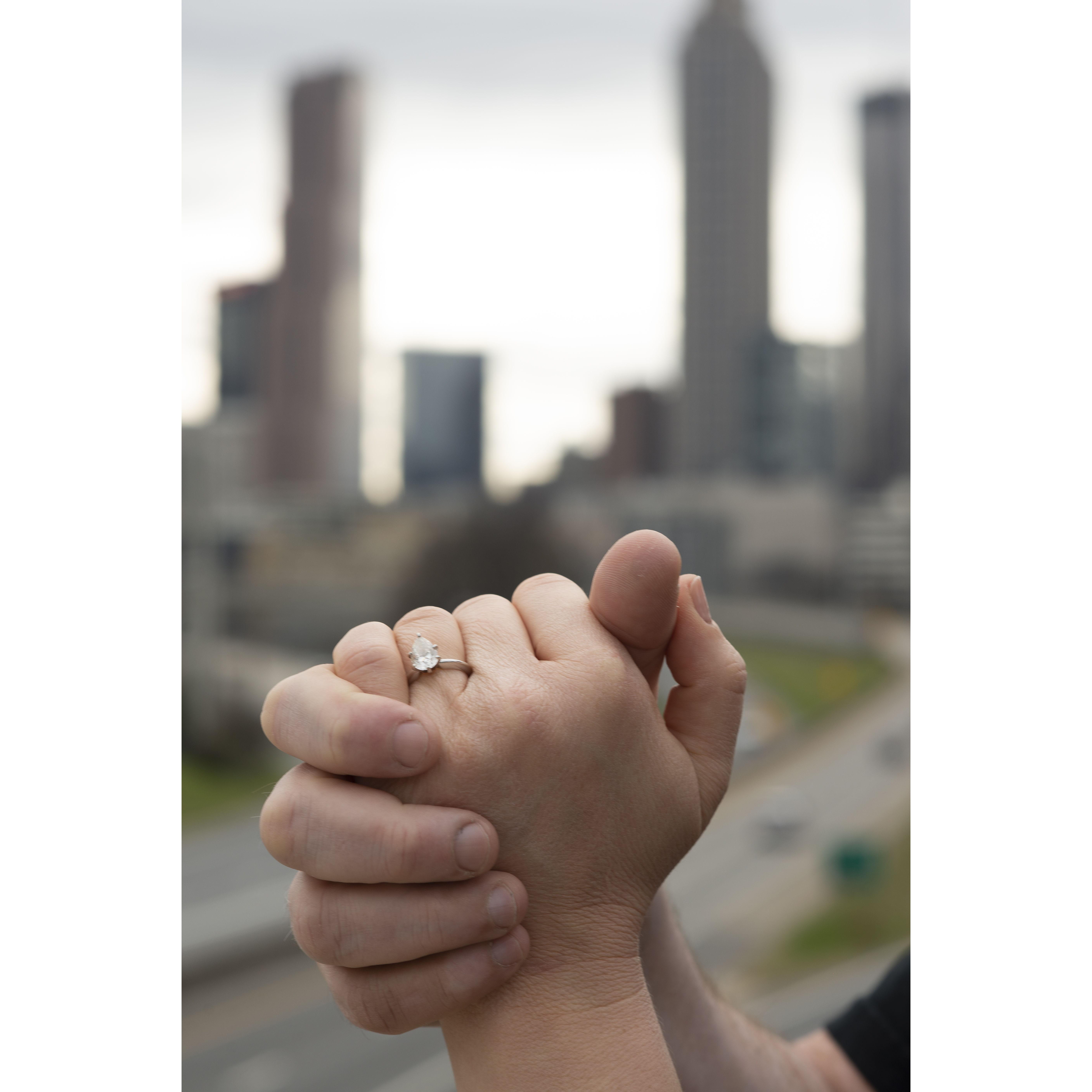 Is it even an engagement shoot if you don't have a shot of the ring?