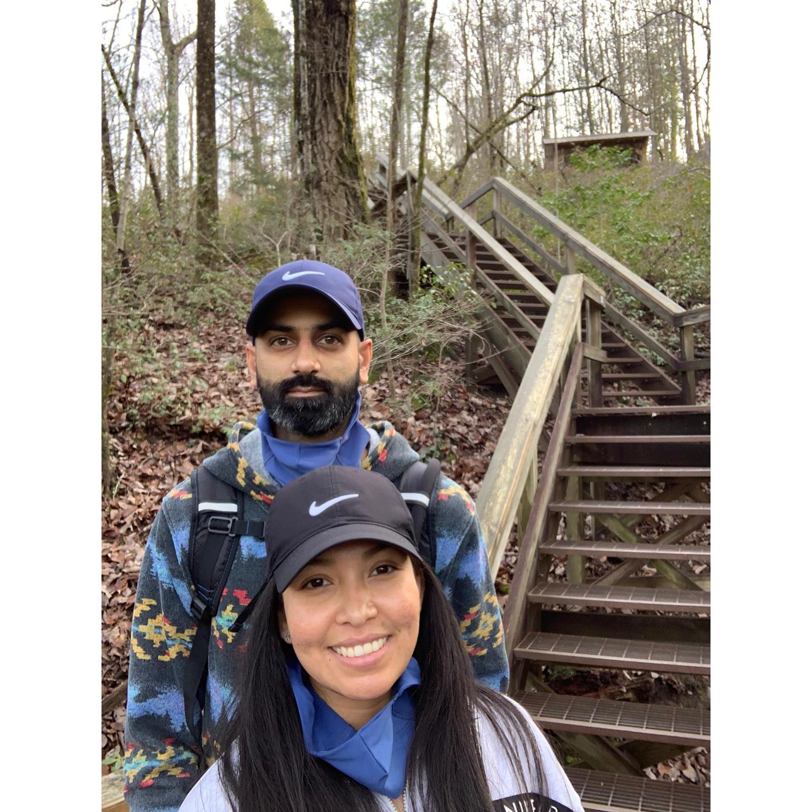 One of the many hikes we've taken _ Tallulah, Georgia