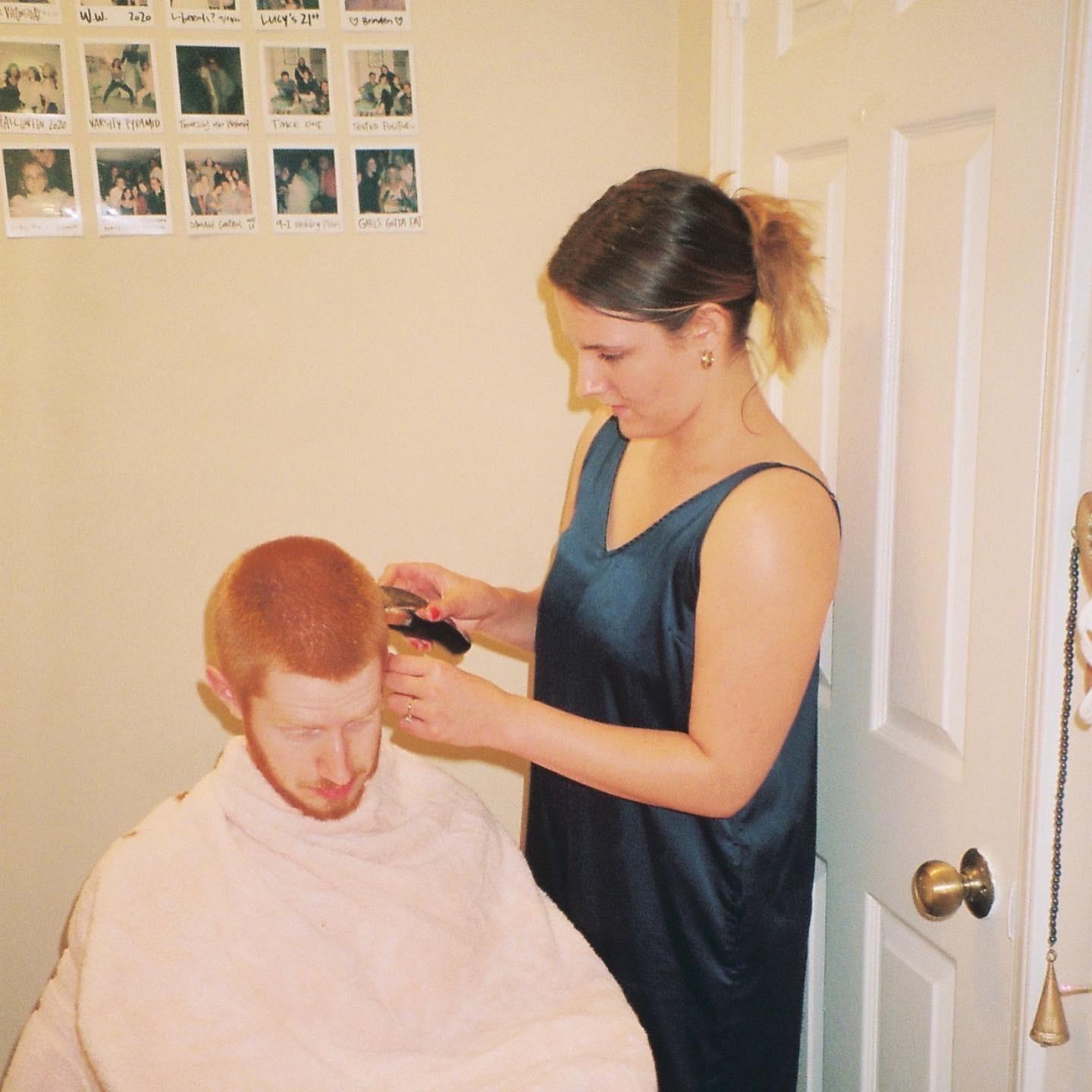 June 2, 2022
Final haircut in Sarah's college apartment