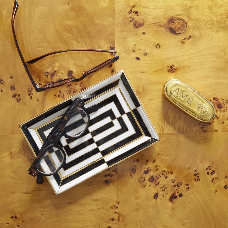 【Jonathan Adler】オプ アート レクタングル トレイ Jonathan Adler】オプ アート レクタングル トレイ Jonathan Adler, Op